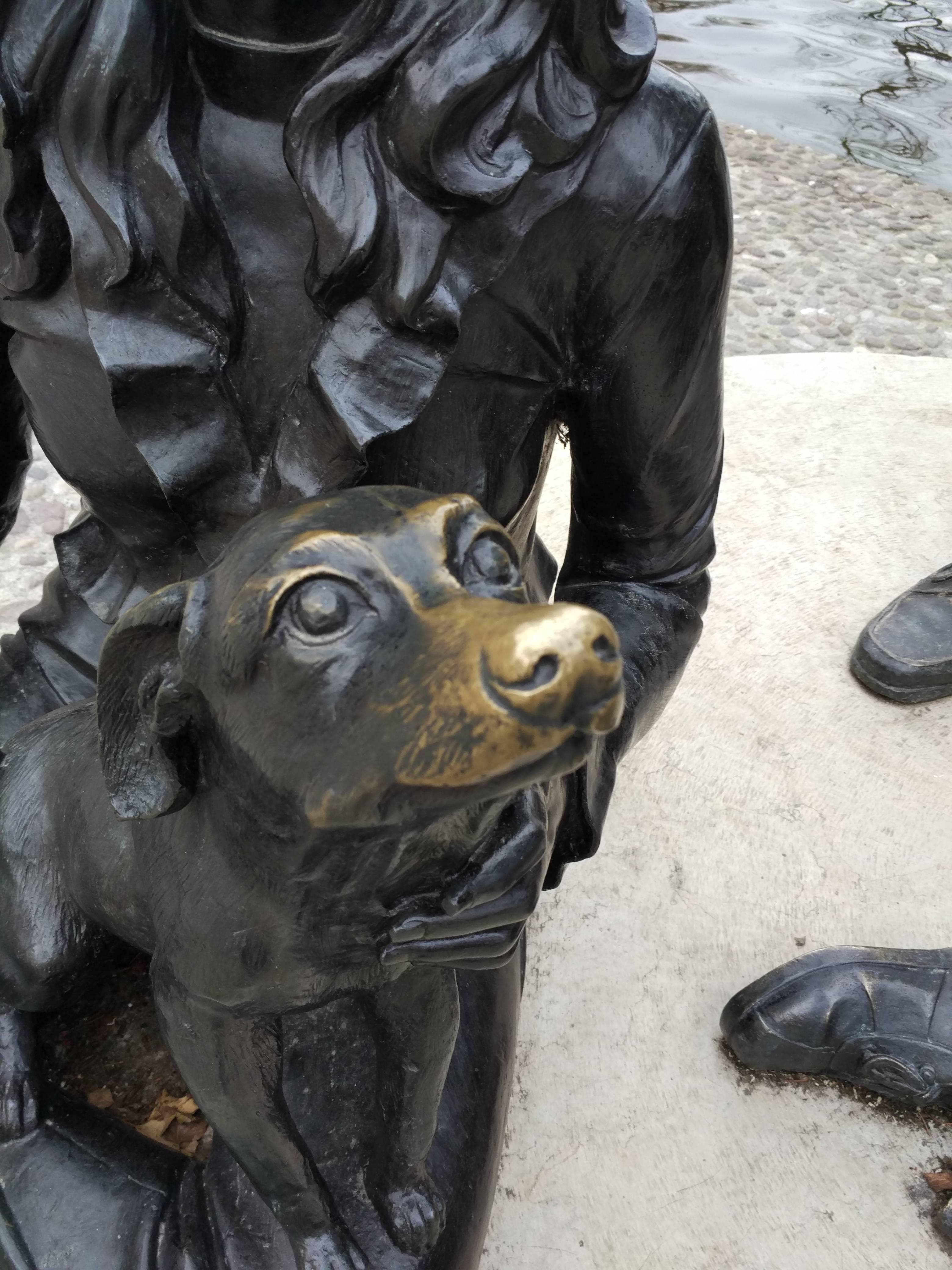 These Statues Have Been Worn Down In Very Specific Places Over The