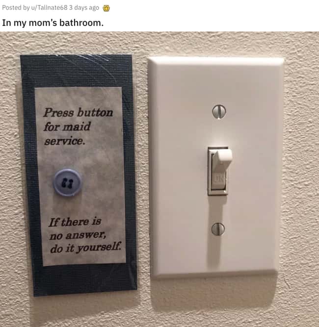 In Mom's Bathroom is listed (or ranked) 24 on the list 31 Awesome Pictures That Went Viral In June 2020