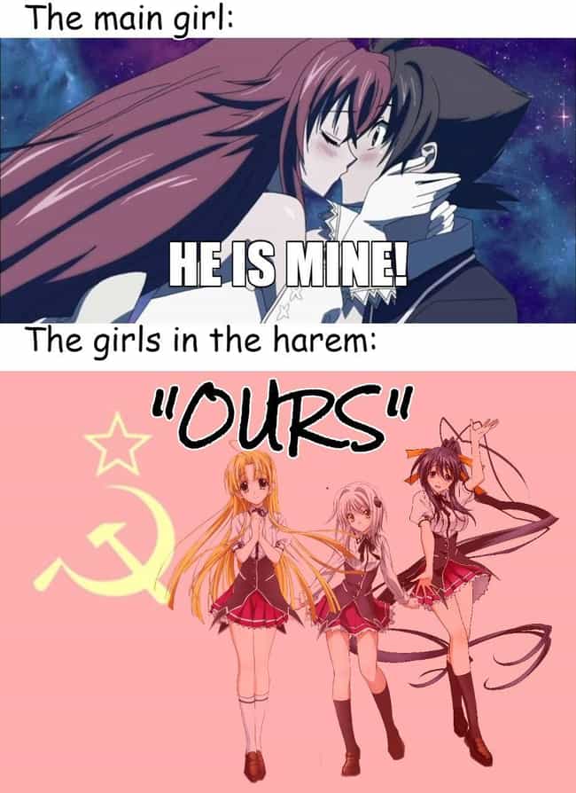18 Hilarious Memes About Harem Anime That Are Way Too Accurate