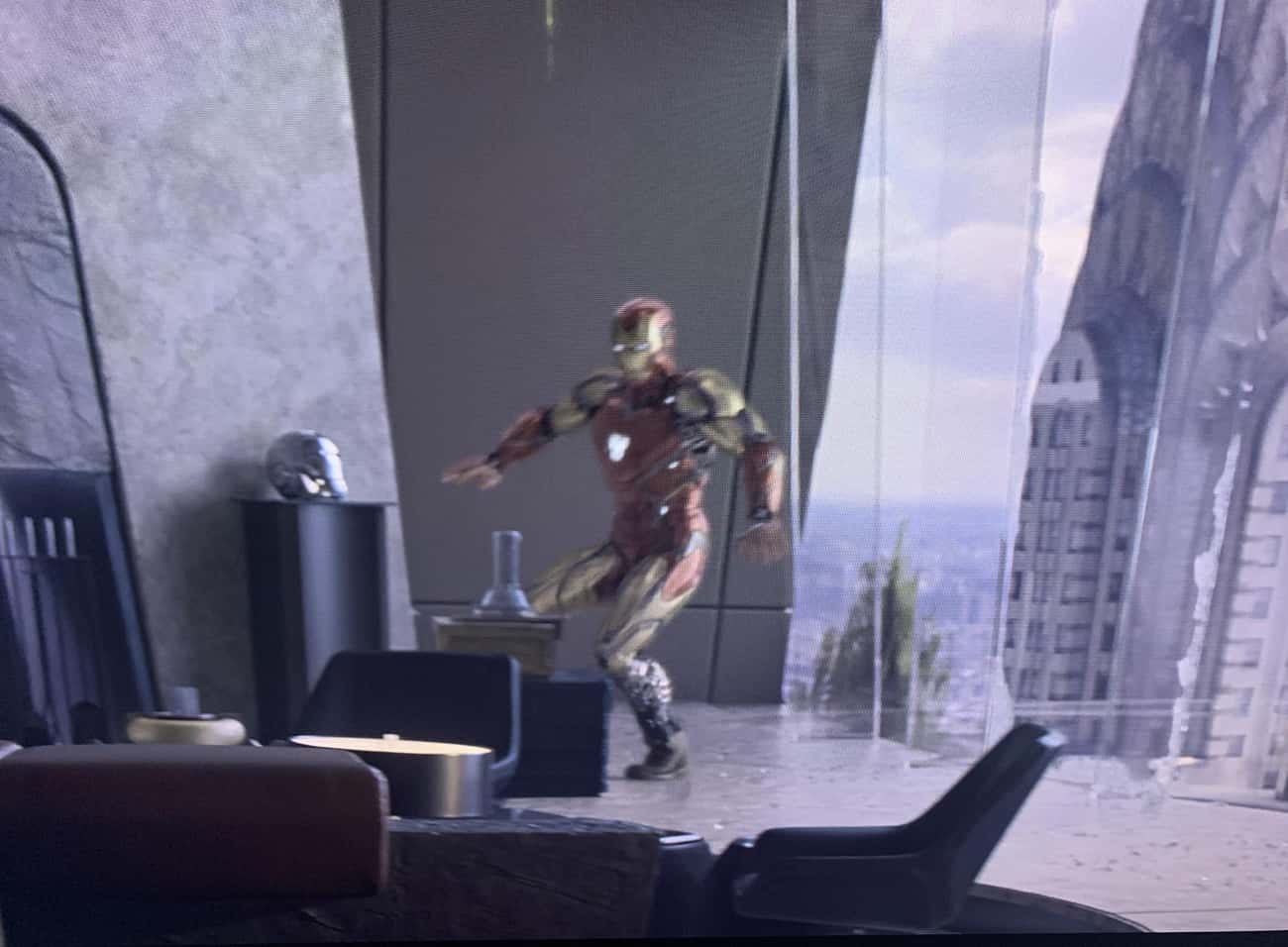 To Enter A Room More Quietly, Tony's Suit Retracts From The Feet