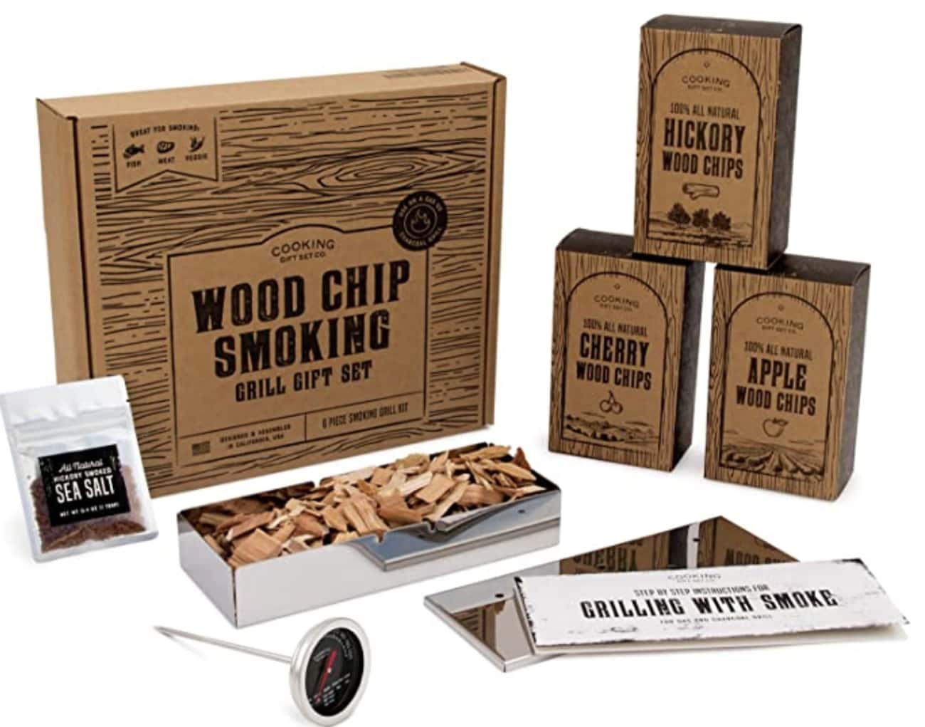 Wood Chip Smoking Grill Gift Set