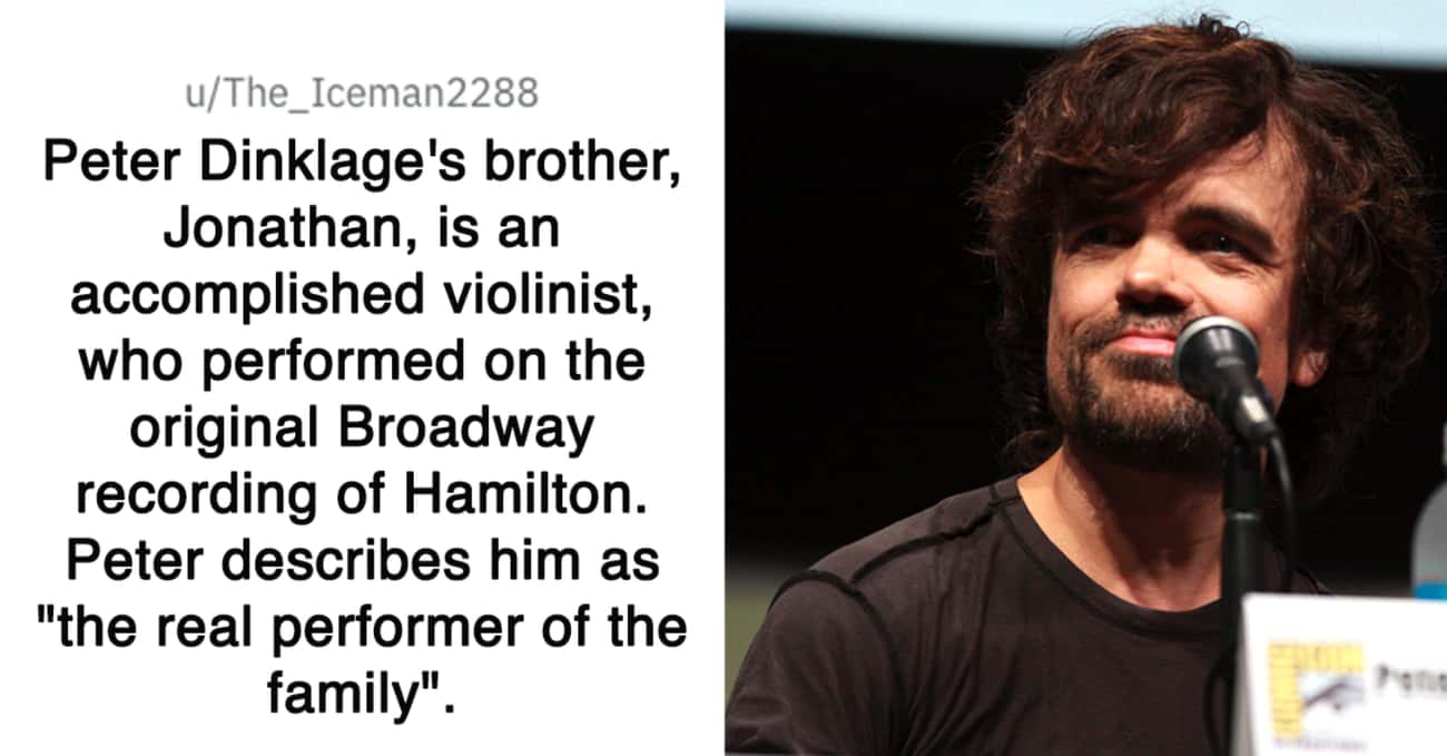 Peter Dinklage's Brother Performed On The Original Broadway Recording 