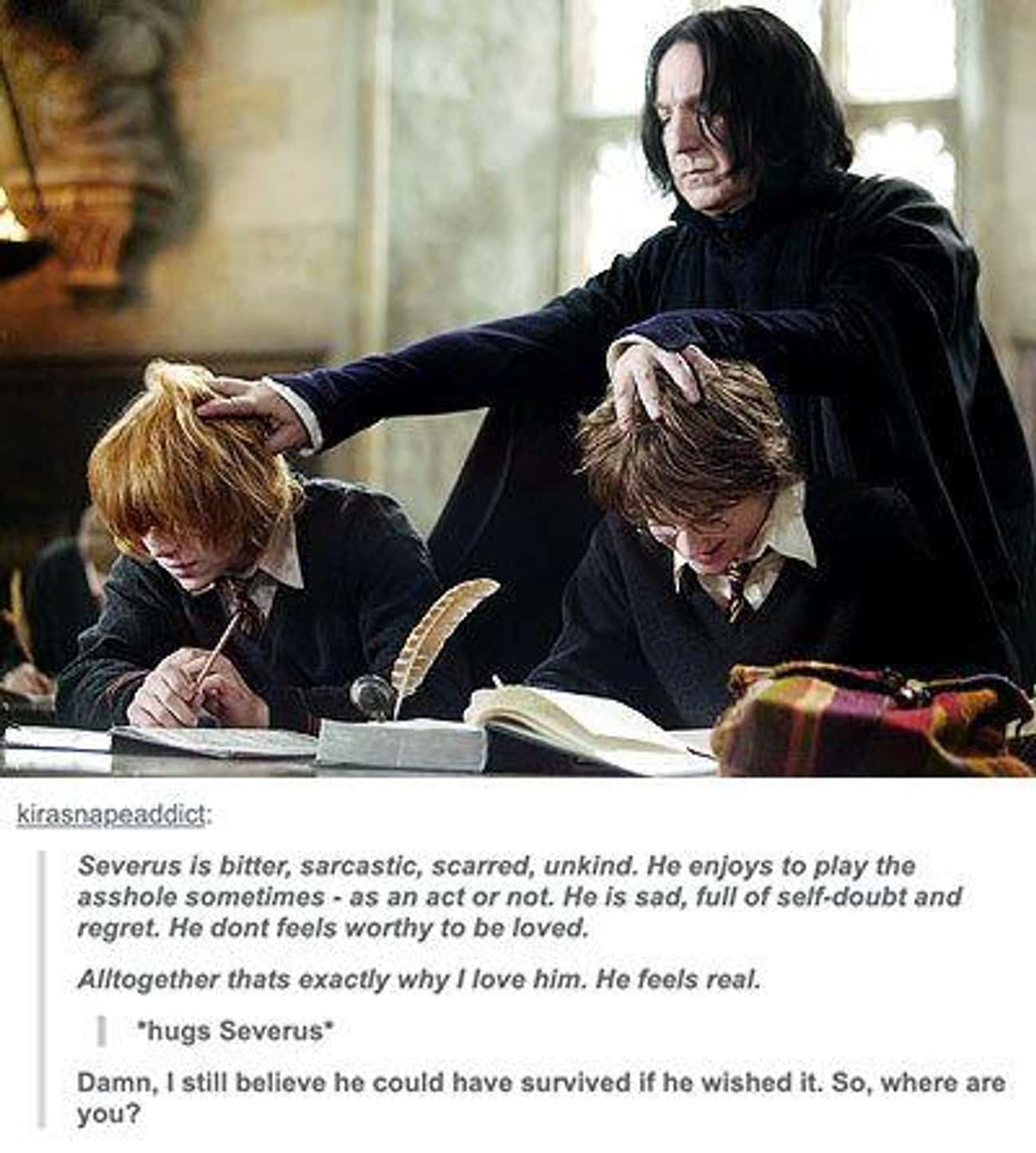 20 Small But Poignant Details Fans Noticed About Severus Snape From ...
