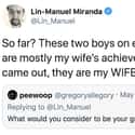 He Seriously Cherishes His Wife And Kids on Random Lin-Manuel Miranda Tweets That Prove He Is His Wife's Biggest Fan