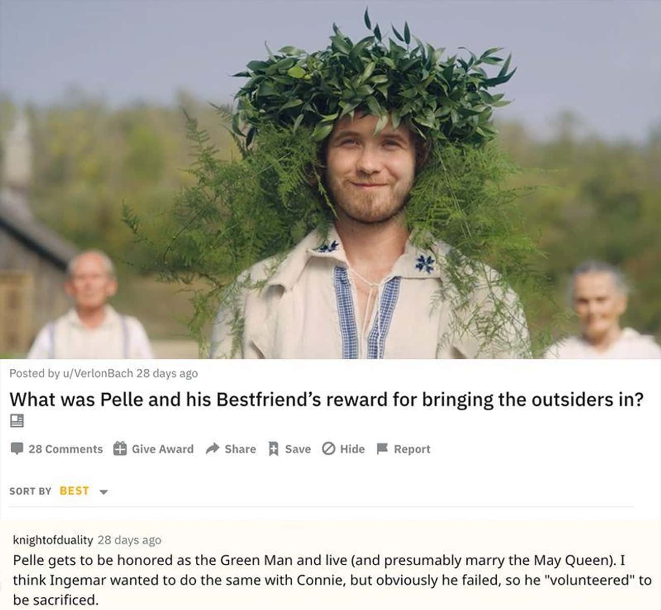 Pelle's Reward For Bringing His Friends To Midsommar