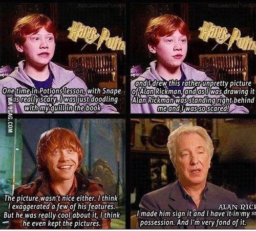 Random Wholesome Behind The Scenes Harry Potter Moments