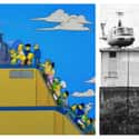 When The Simpsons Leave Australia, It Mirrors The Famous ‘Fall Of Saigon’ Helicopter Pic on Random Famous Historical Photos Recreated By 'The Simpsons'