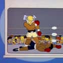 Mr. Burns’ Birthday Slideshow Features A Doctored Version Of Muhammad Ali Knocking Out Sonny Liston on Random Famous Historical Photos Recreated By 'The Simpsons'