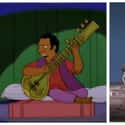 Ravi Shankar Appears On ‘Classic Krusty,’ Reminiscent Of His Appearance On ‘The Dick Cavett Show’ on Random Famous Historical Photos Recreated By 'The Simpsons'