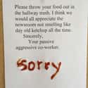 It Needs A Mustard Smiley-Face on Random Best Passive-Aggressive Notes at Work