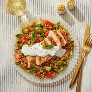 Za’atar-Spiced Chicken & Farro Salad