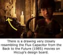 Hiccup Has A Drawing Of A Flux Capacitor On His Design Board on Random Interesting Details Fans Pointed Out From 'How To Train Your Dragon'