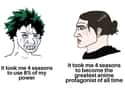 Deku Vs. Eren Yeager on Random Hilarious Memes That Make Fun Of My Hero Academia Characters