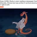 Mushu's Reading Direction Is Accurate on Random 'Mulan' Movie Details That Fans Have Now Noticed