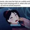 Her Hair Is Her Safety Blanket on Random 'Mulan' Movie Details That Fans Have Now Noticed