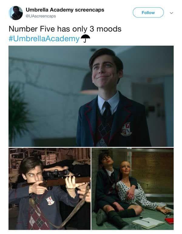 Sassy Memes About Number Five From 'The Umbrella Academy' That Are Timeless