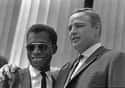 Marlon Brando With Author James Baldwin At The March On Washington For Jobs And Freedom (August 28, 1963) on Random Fascinating Historical Photos We Wish We Learned About In School