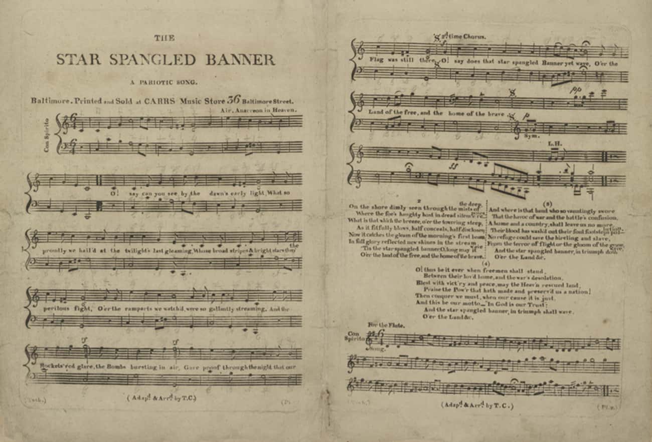 The Earliest Known Record Of 'The Star-Spangled Banner' Being Played At A Sporting Event Was In 1862