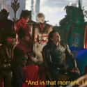 When Thor first sees Loki on Sakaar, Loki is telling the story of when he let go of Odin's staff at the end of the first Thor movie. on Random Small But Meaningful Details From 'Thor: Ragnarok'