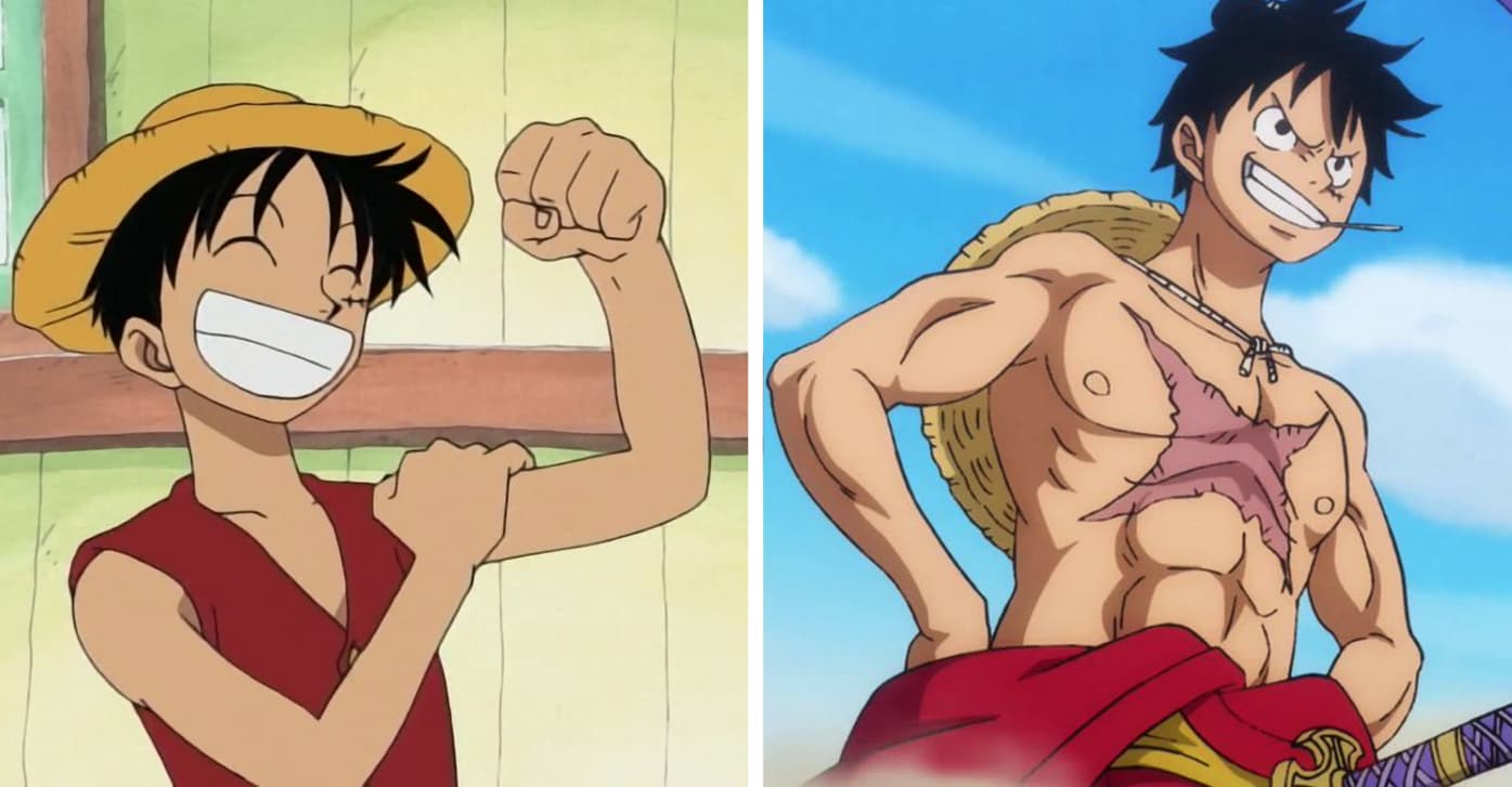 Evolution of MONKEY D. LUFFY