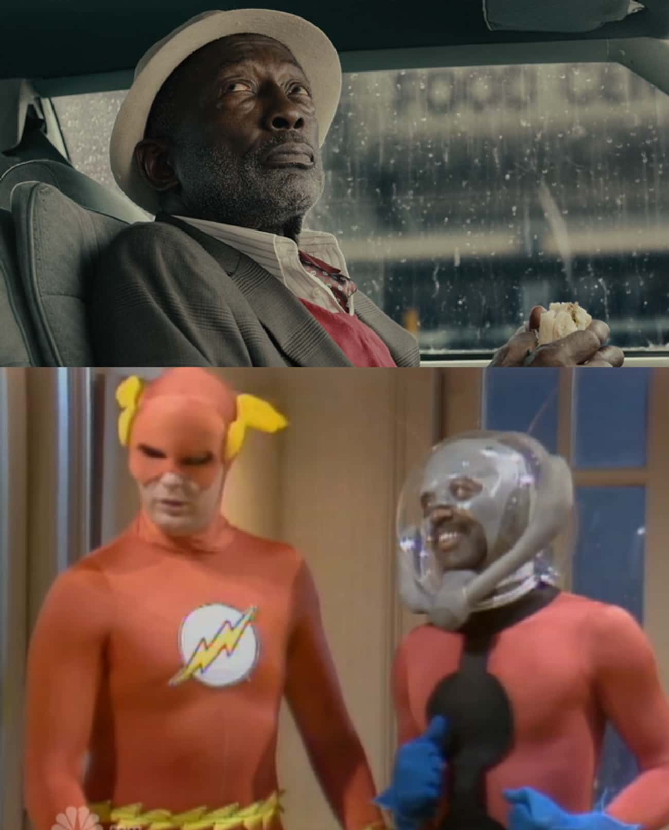 Actor Garrett Morris makes a brief appearance in a scene. Morris was the first person to ever portray Ant-Man in a 1979 'Saturday Night Live' skit called Superhero Party.