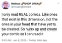 'I Only Read REAL Comics...' on Random Unexpectedly Wholesome Posts That Made Us Smile