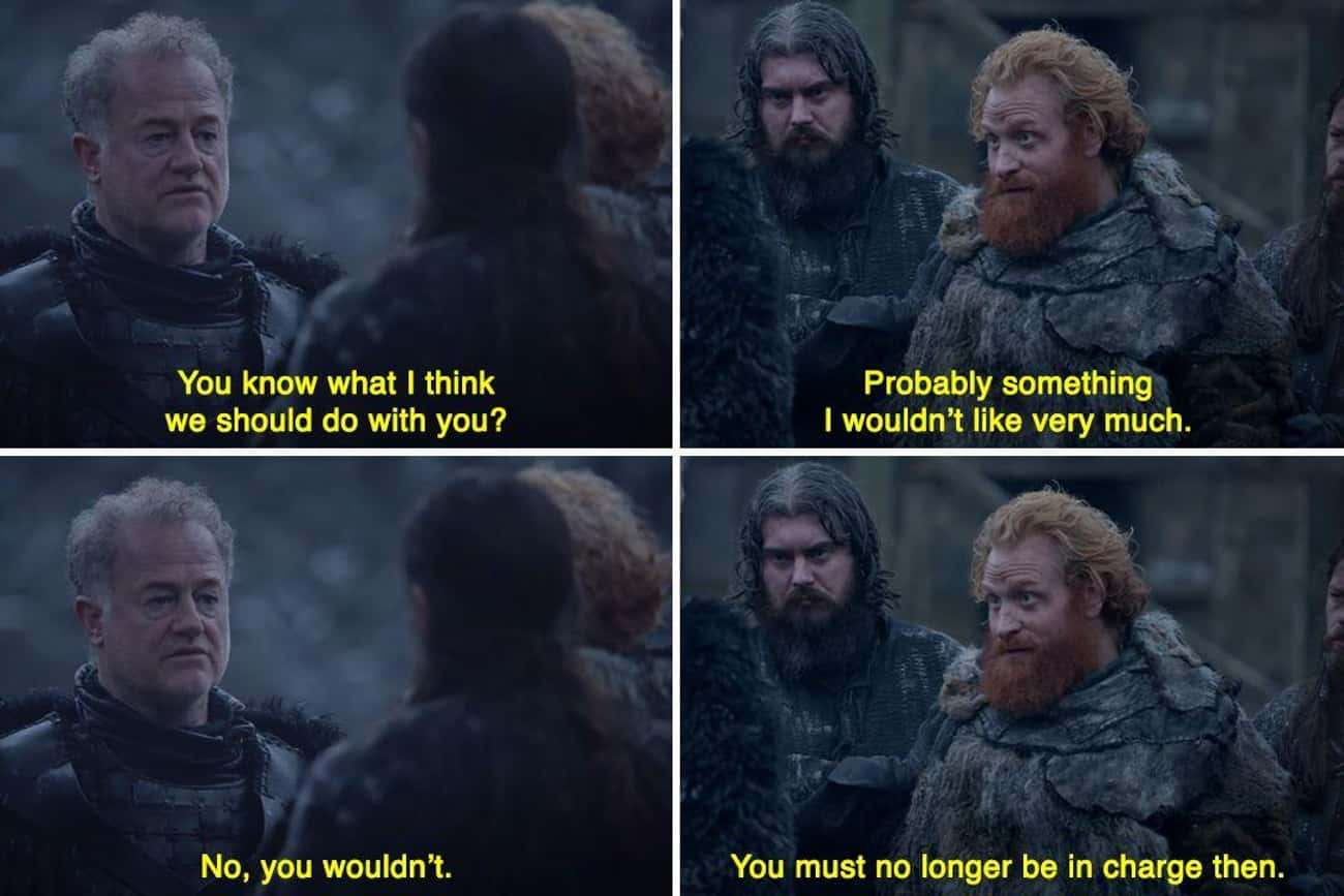 Tormund And Ser Alliser Exchange Heated Words (Season 5)