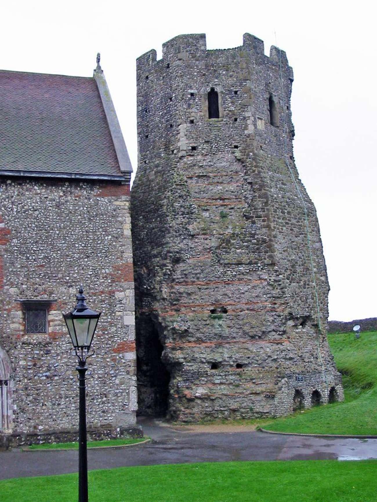 An Ancient Roman Lighthouse Resides On The Grounds Of Dover Castle