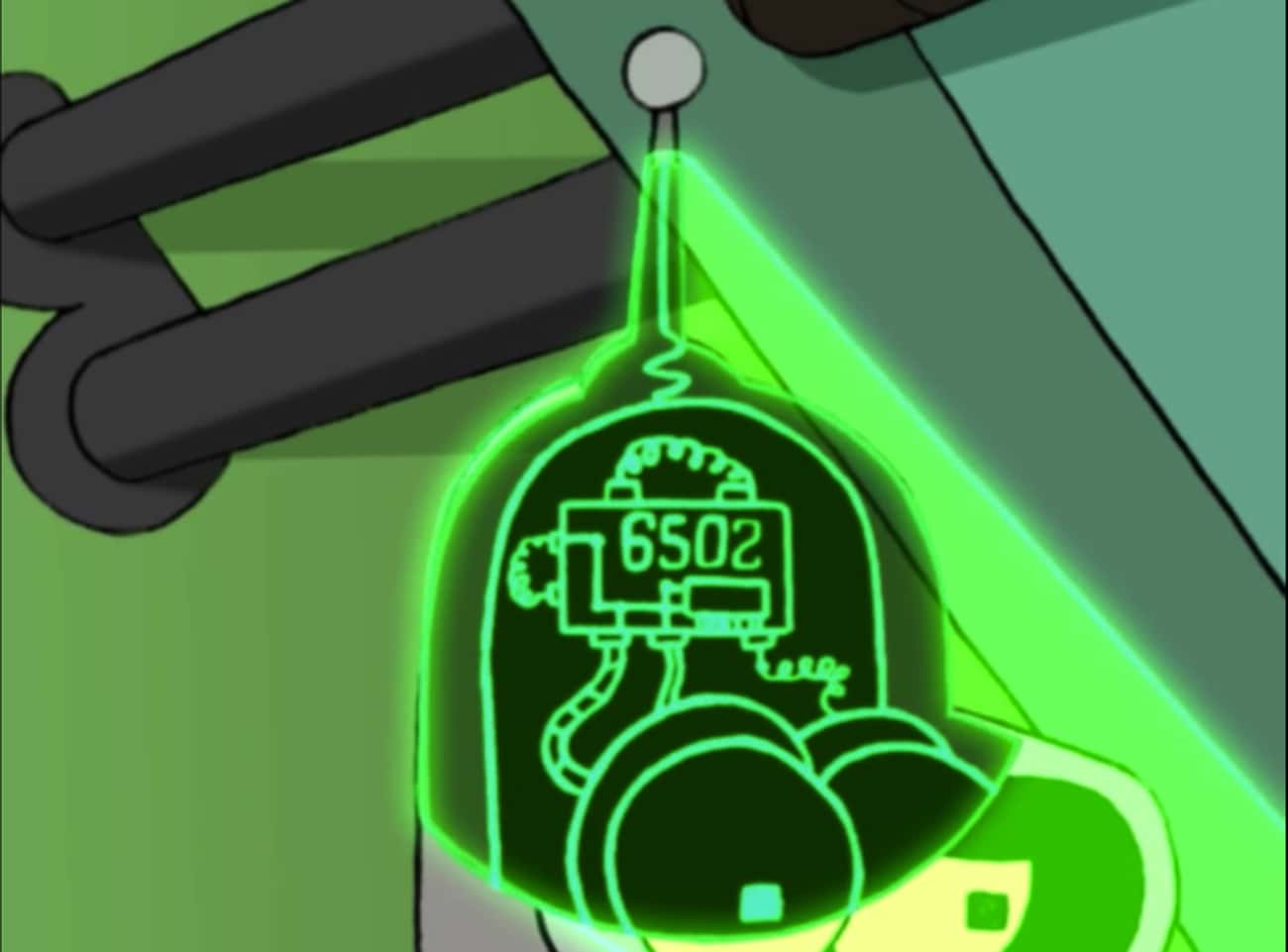 Part 6502, As Seen Inside Bender's Head, Was Real And Made By Motorola