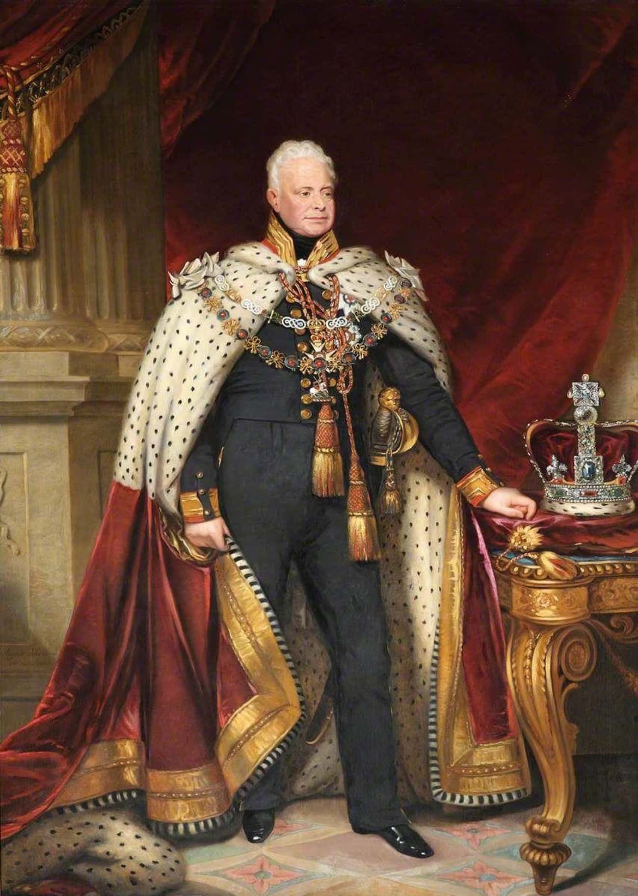 Европейский монарх 18 века. Уильям 4 Король Англии. Георг 4 Король Англии коронационный портрет.