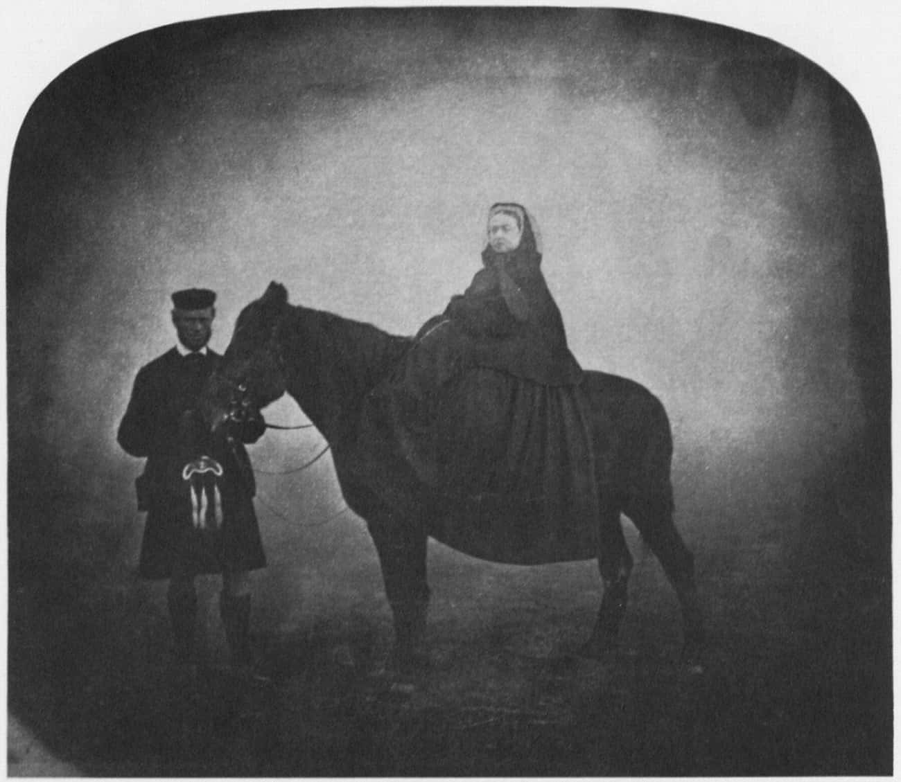 Queen Victoria On Horseback - 1863
