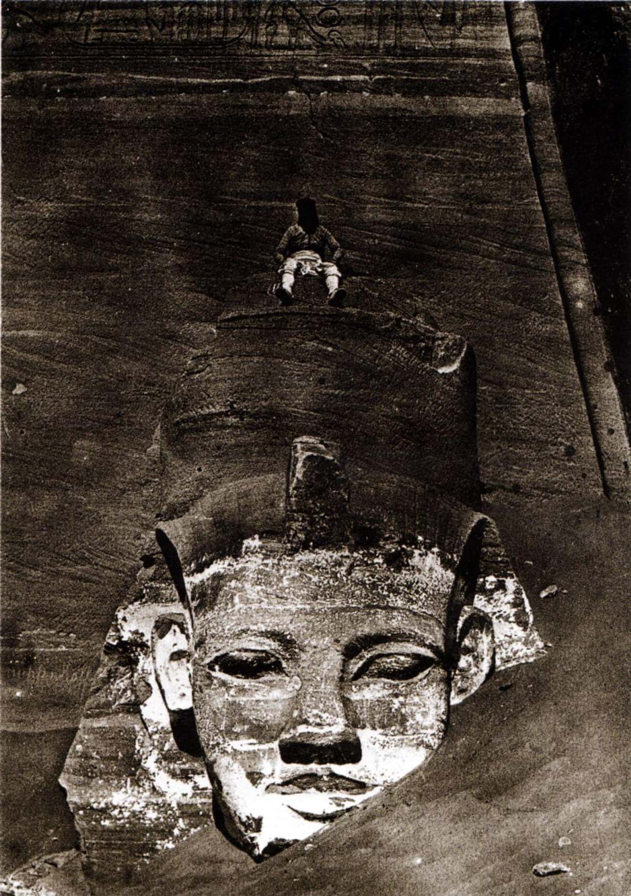 A Colossal Statue Of Ramses II Half Sunk In The Sand, C. 1850