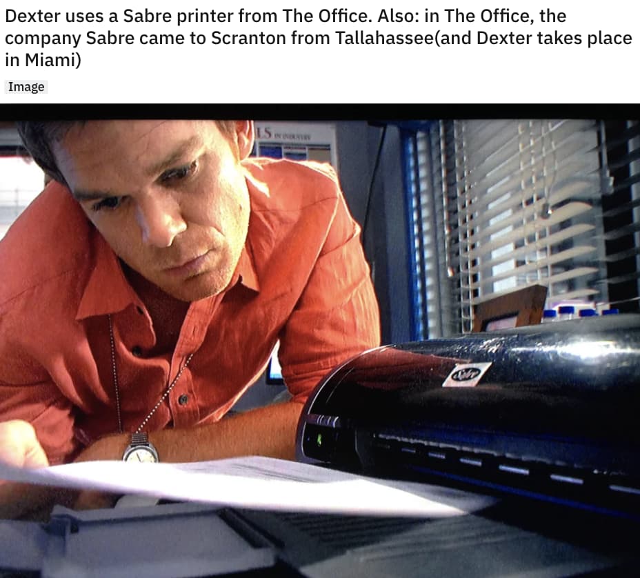 'The Office's' Sabre Printer 