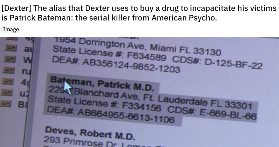 Dexter Morgan References 'American Psycho' As Patrick Bateman