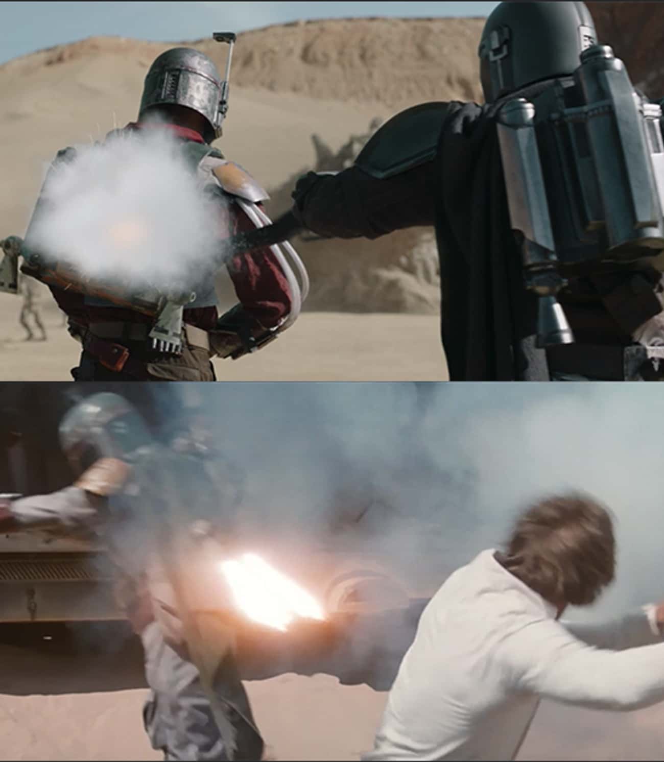 Boba Fett's Jetpack Was Also Set Off By Giving It Whack In 'Return Of The Jedi'