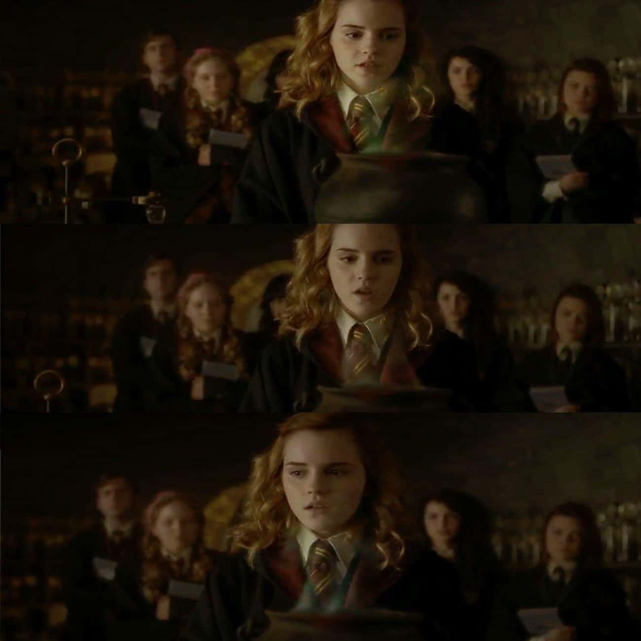 The Amortentia Potion Fumes Change Color As Hermione Describes What She Smells