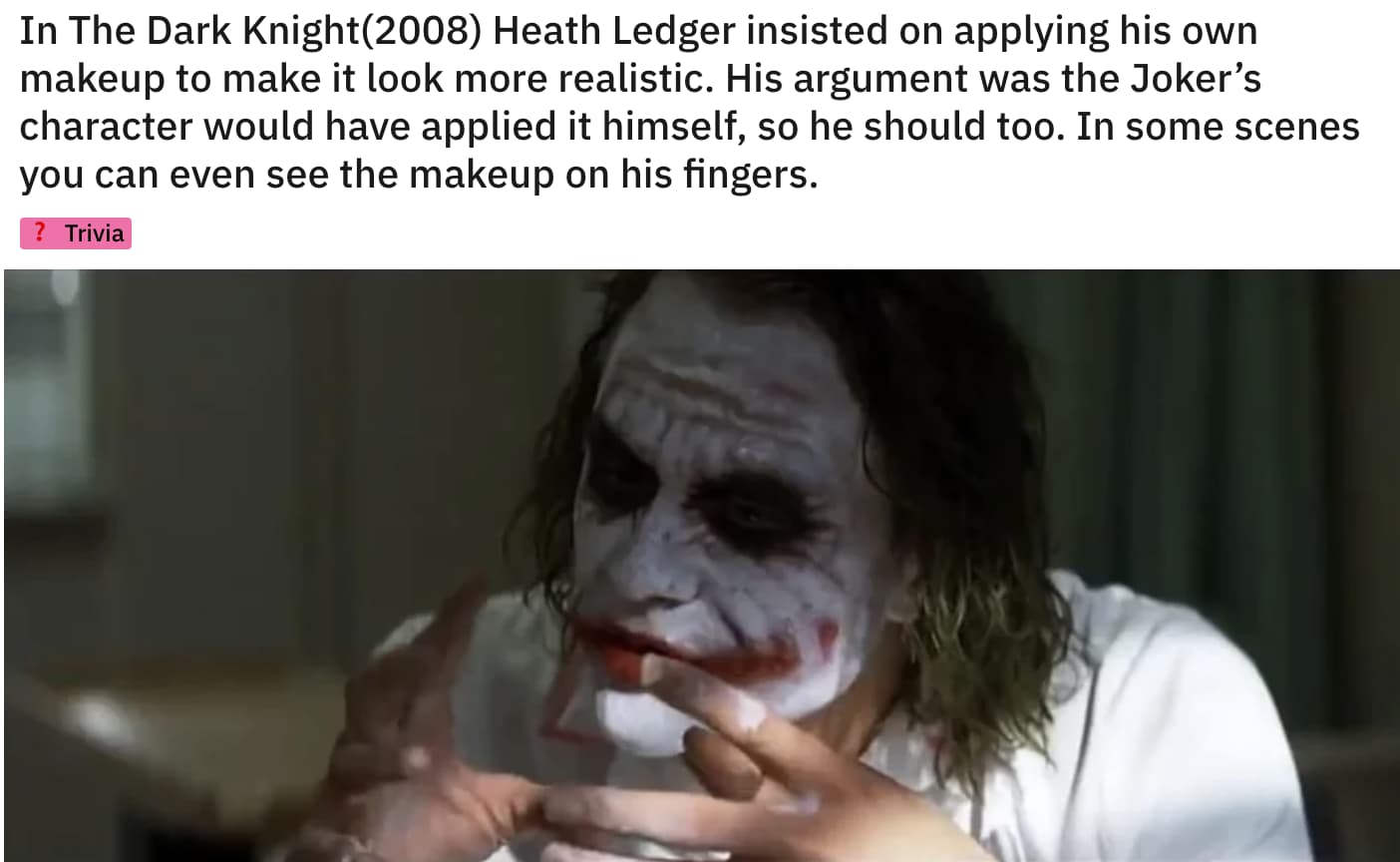 10 Small Details From Heath Ledger S Joker Performance That Prove He Will Always Be The Best Animated Times