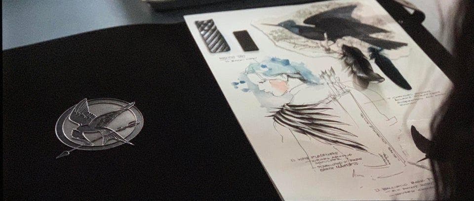 The Drawings In Cinna’s Sketchbook Were Done By The Film’s Costume Designers 