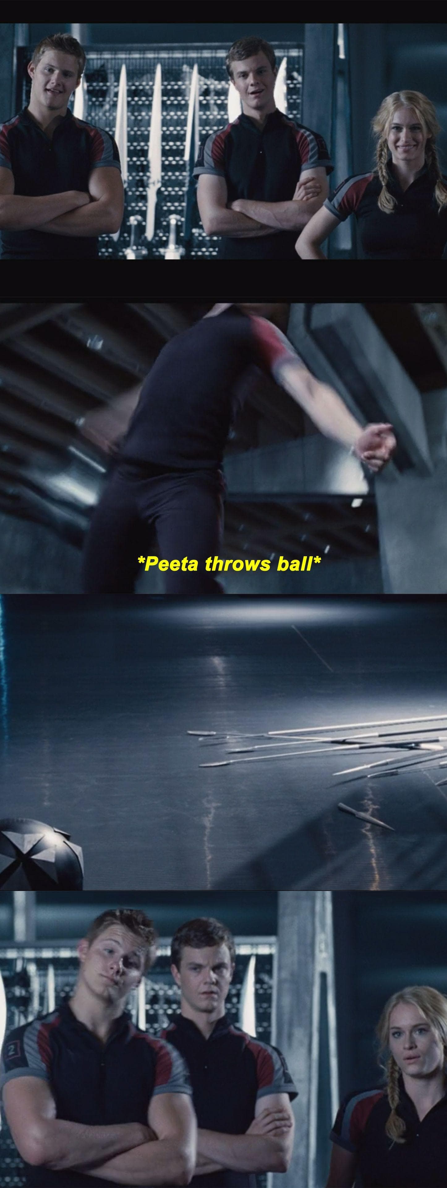 Nobody Respects Peeta; Then He Throws A Ball And Everyone Is Wowed