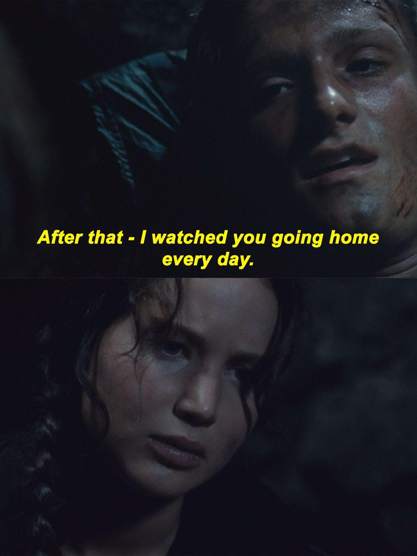 Peeta Admits To Stalking Katniss
