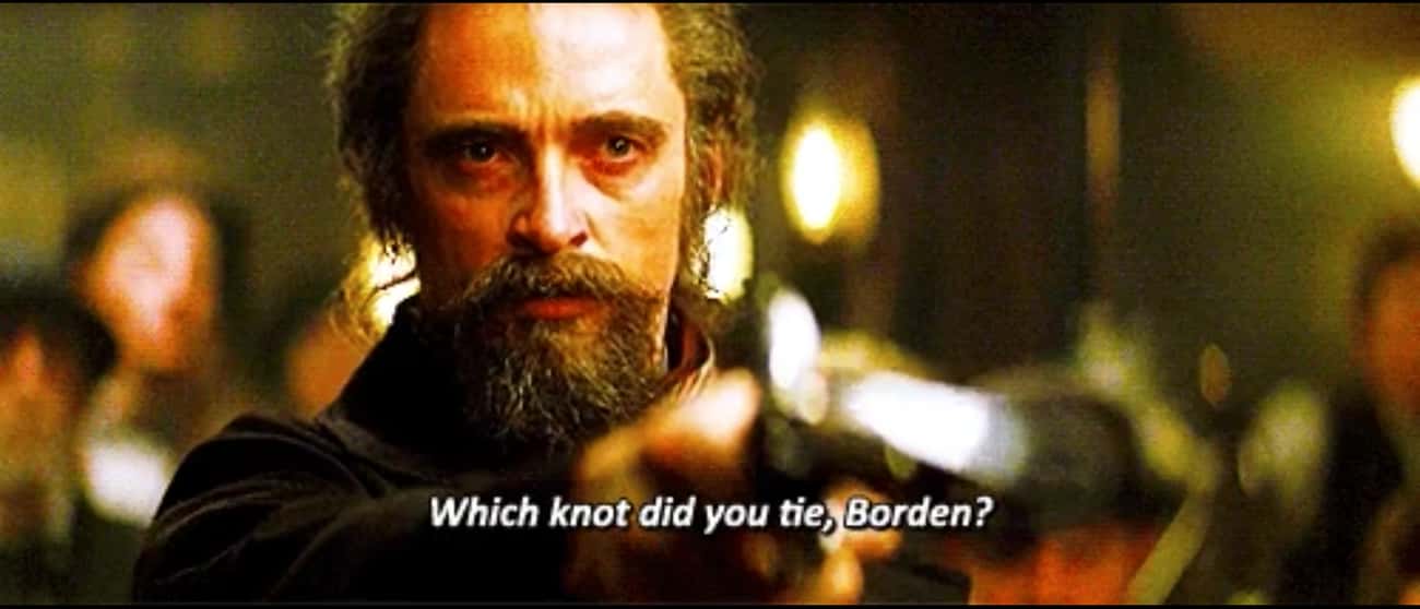 Angier Asks Borden Which Knot He Tied Which Hints At The Ending