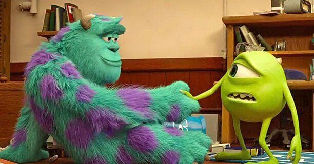 In "Mosters, Inc," Mike says he and sully met in the fourth grade, but this essentially cancels out the second film when they meet each other for the first time in college.