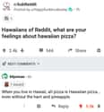 Hawaiian Pizza on Random Times People Clapped Back With The Most Obvious Answer That Was Technically The Truth