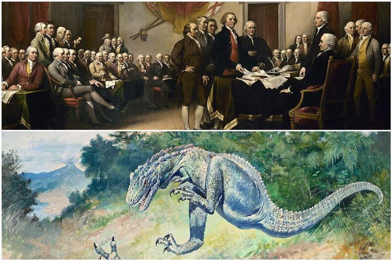 America's Founding Fathers Never Knew About Dinosaurs Because, Scientifically Speaking, They Didn't Exist Yet
