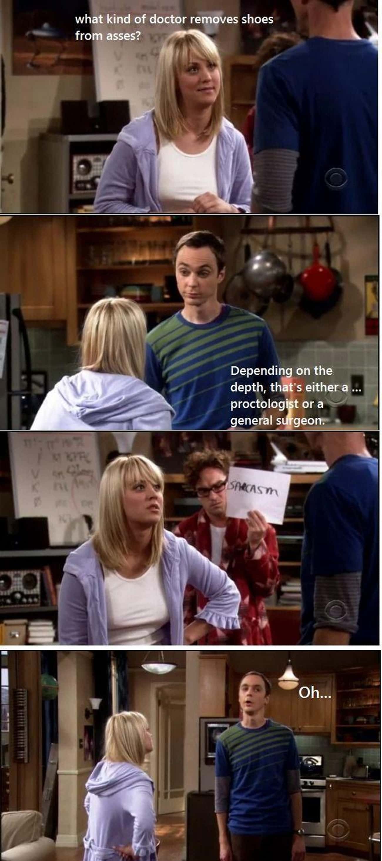 Sheldon's Inability To Understand Sarcasm