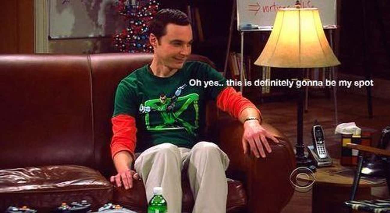 Sheldon's Love For His Spot