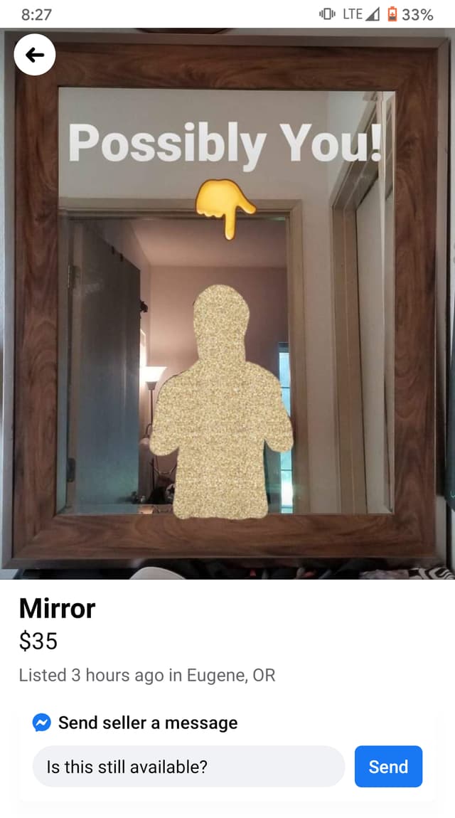 32 Hilariously Earnest Photos Of People Trying To Sell Mirrors