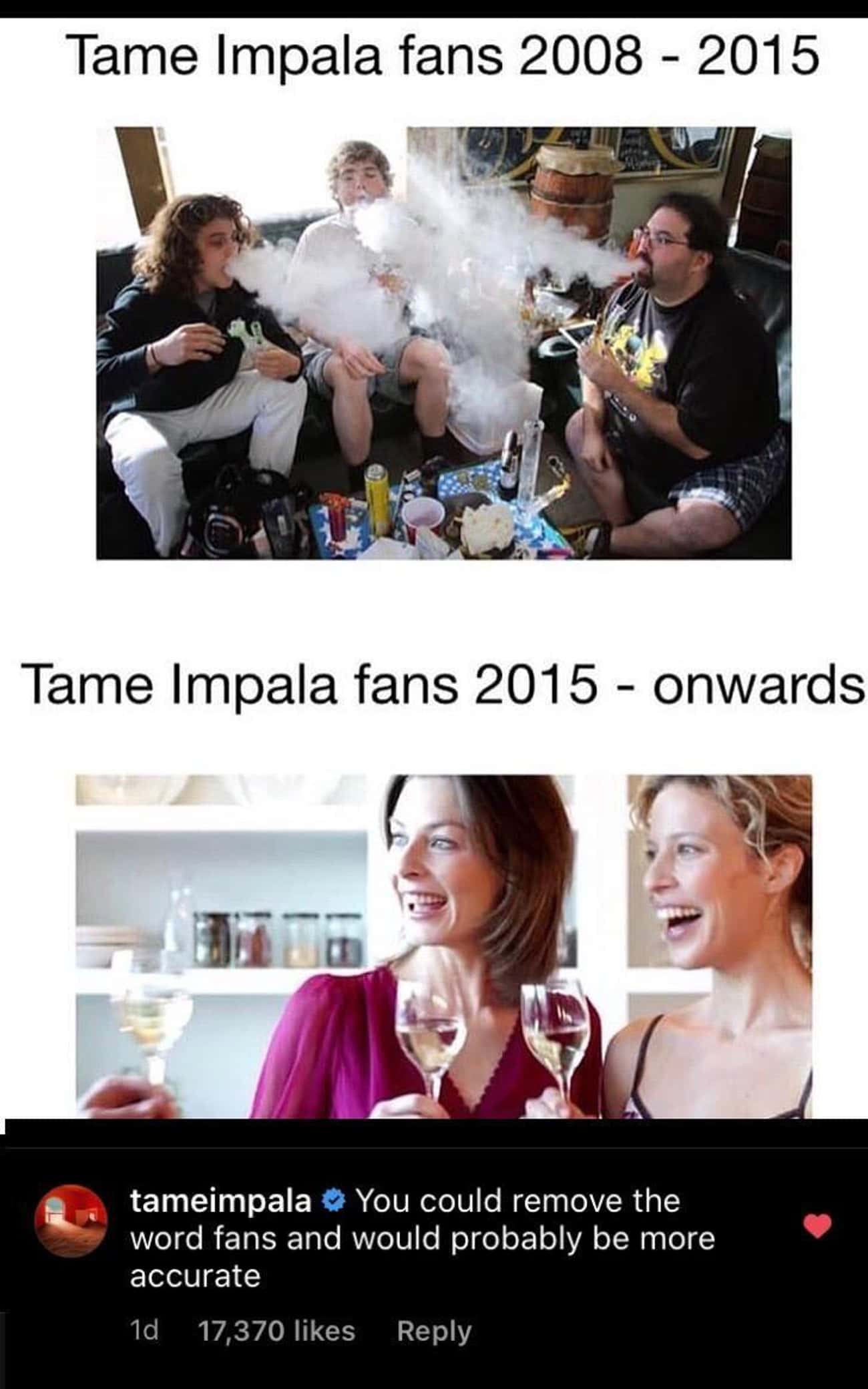 Tame Impala / Via: CliffConHatch / Reddit