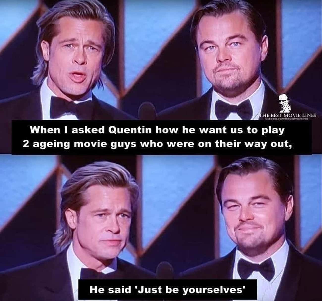 Brad Pitt And Leonardo DiCaprio Celebs / Via: EdwinDarly / Reddit