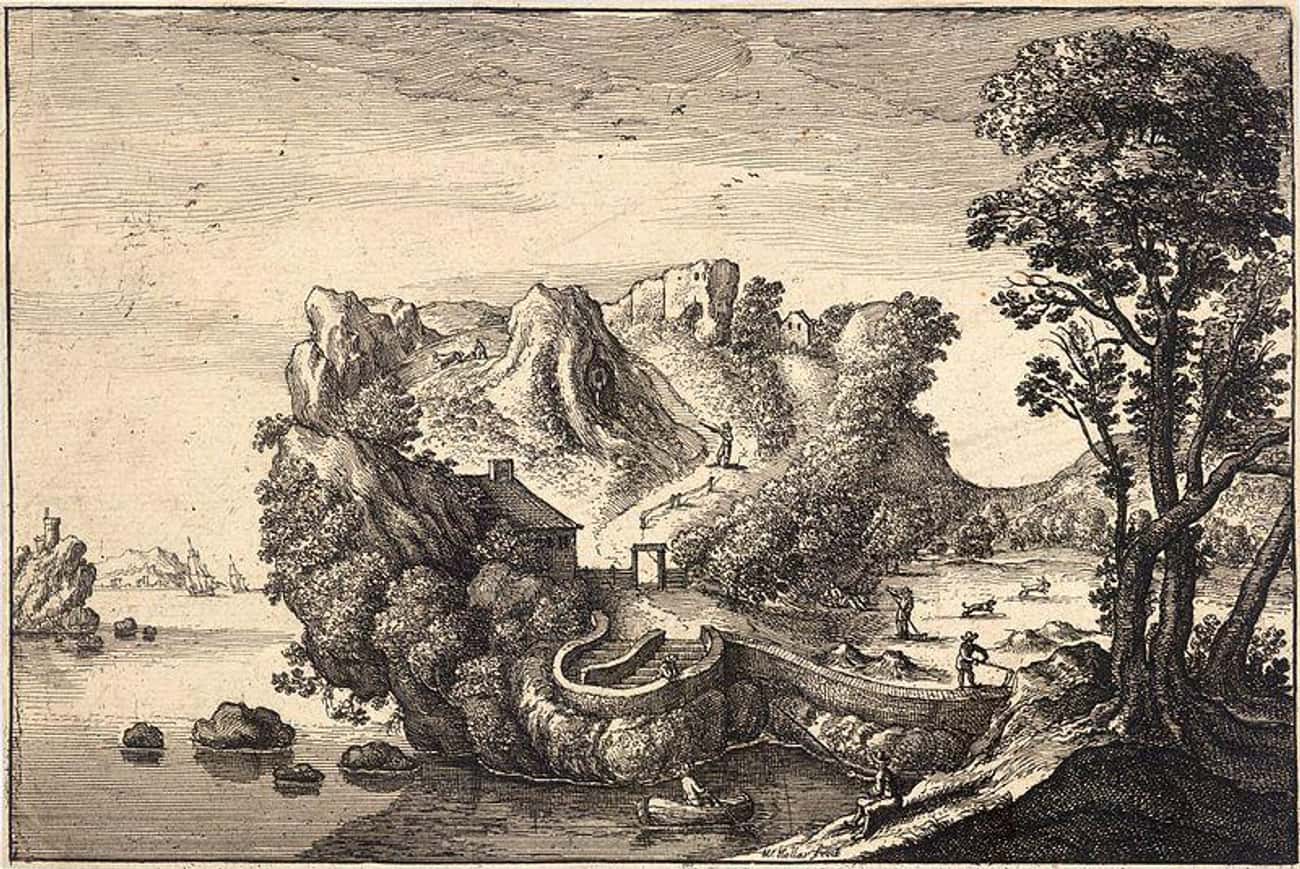 'Landscape Shaped Like a Face,' 1600s